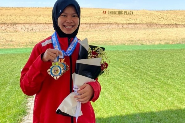 Arista Perdana, Jago Tembak dari Jateng Dulang Prestasi dari Usia Dini