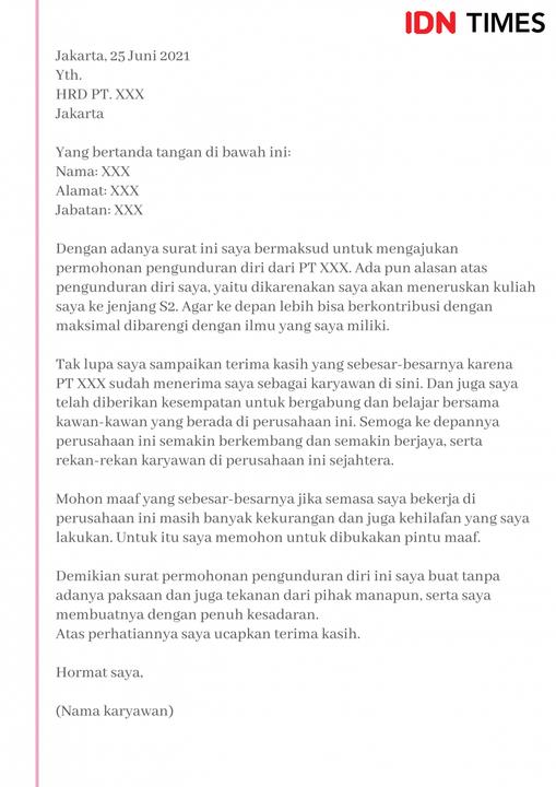 12 Contoh Surat Resign yang Baik dan Profesional