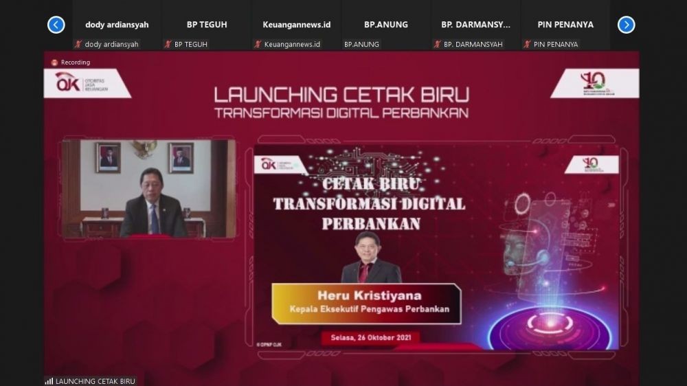 OJK Luncurkan Cetak Biru Transformasi Digital Perbankan