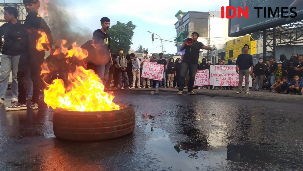 Unjuk Rasa di Makassar, Mahasiswa Nilai Jokowi-Ma'ruf Gagal Total