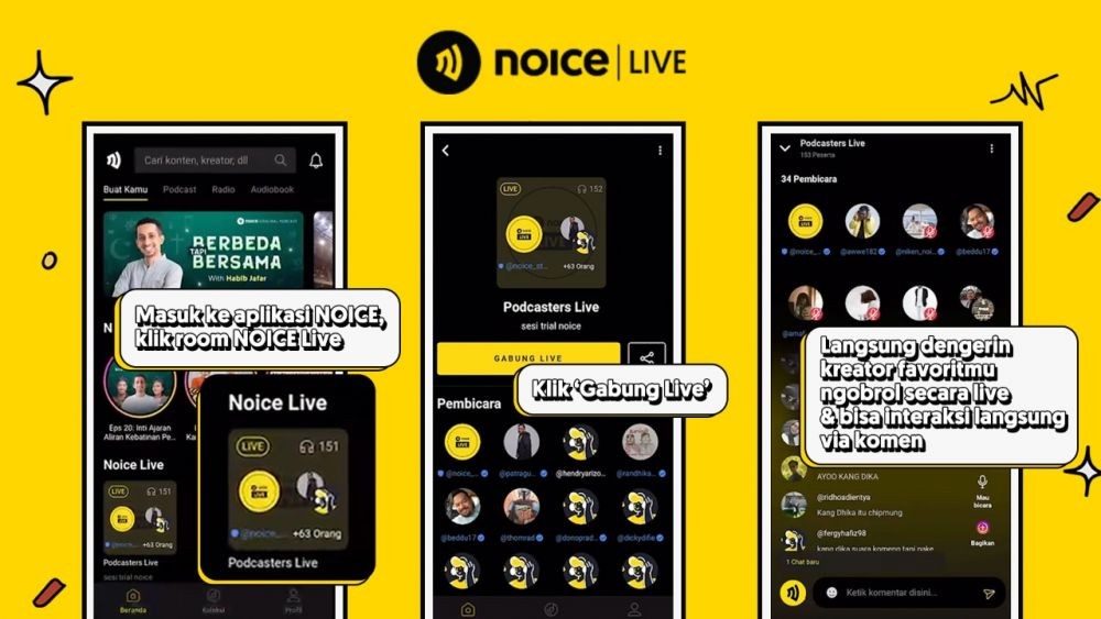 Warga Bandung yang Suka Buat Podcast Bisa Manfaatkan Platform Noice