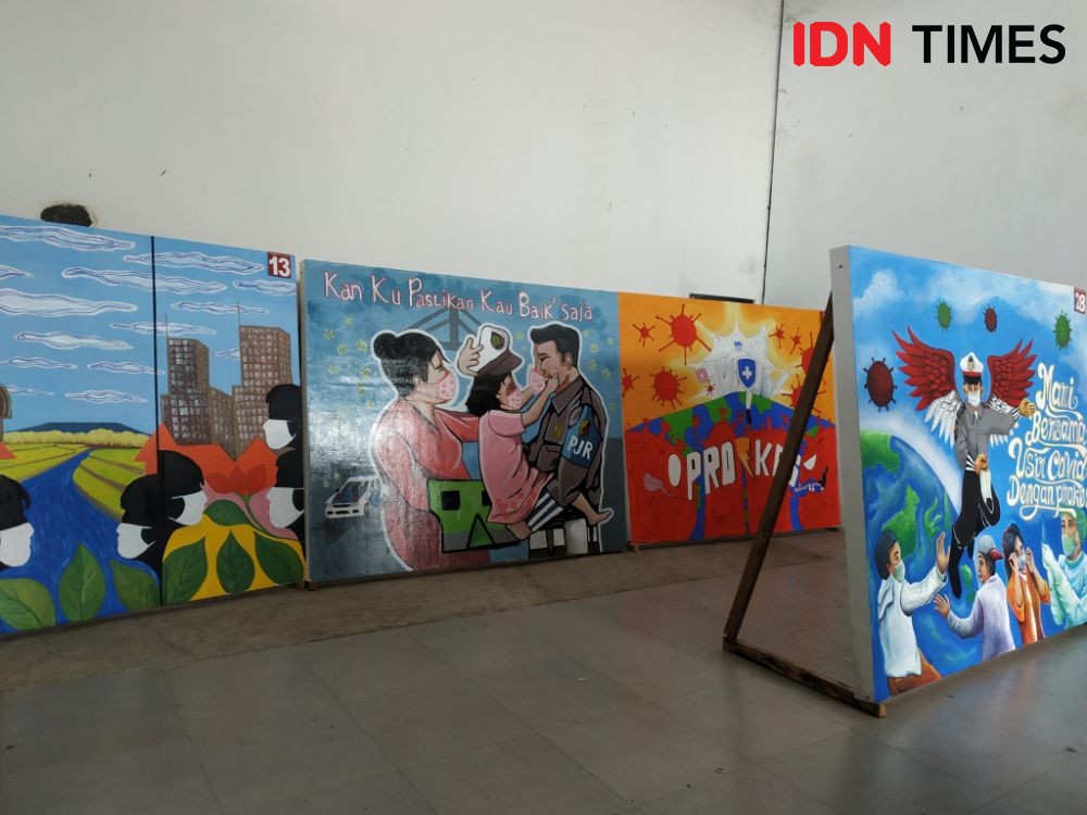 [POTRET] Lomba Mural Polda Jabar, Tak Ada yang Mengkritik Polisi