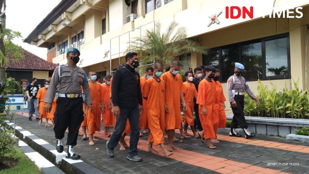 41 Orang Ditangkap di Bali, dari Muncikari Hingga Pengedar Uang Palsu 
