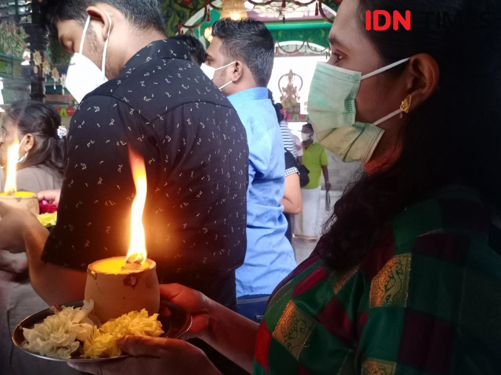 10 Potret Perayaan Diwali di Medan, Tetap Bercahaya di Tengah Pandemik