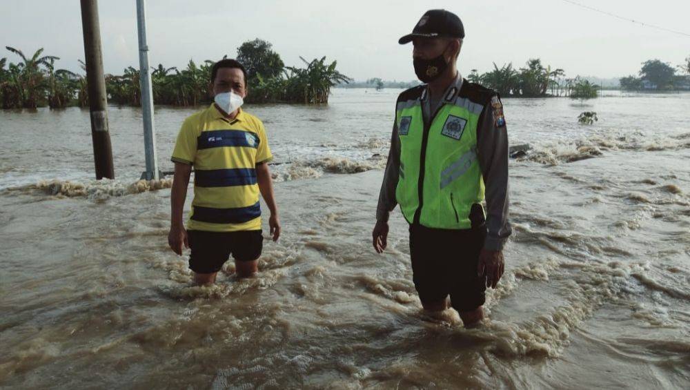 Kali Lamong Meluap, Ribuan Rumah Warga Gresik Terendam