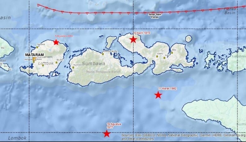 BMKG: Ada Potensi Bencana di Selatan Lombok