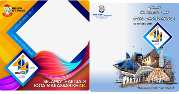 Meriahkan HUT ke-414 Kota Makassar dengan 8 Twibbon Ini 