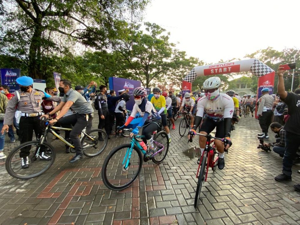 Tour de Borobudur 2021, Ganjar Deg-degan Lewati Tanjakan Terjal 115 KM