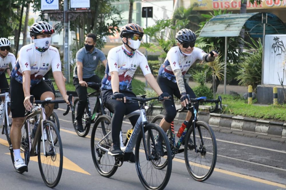 Tour de Borobudur 2021, Ganjar Deg-degan Lewati Tanjakan Terjal 115 KM