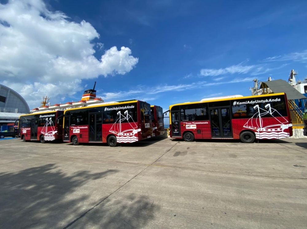Bus Trans Mamminasata Kini Terhubung dengan Kereta Api Sulsel