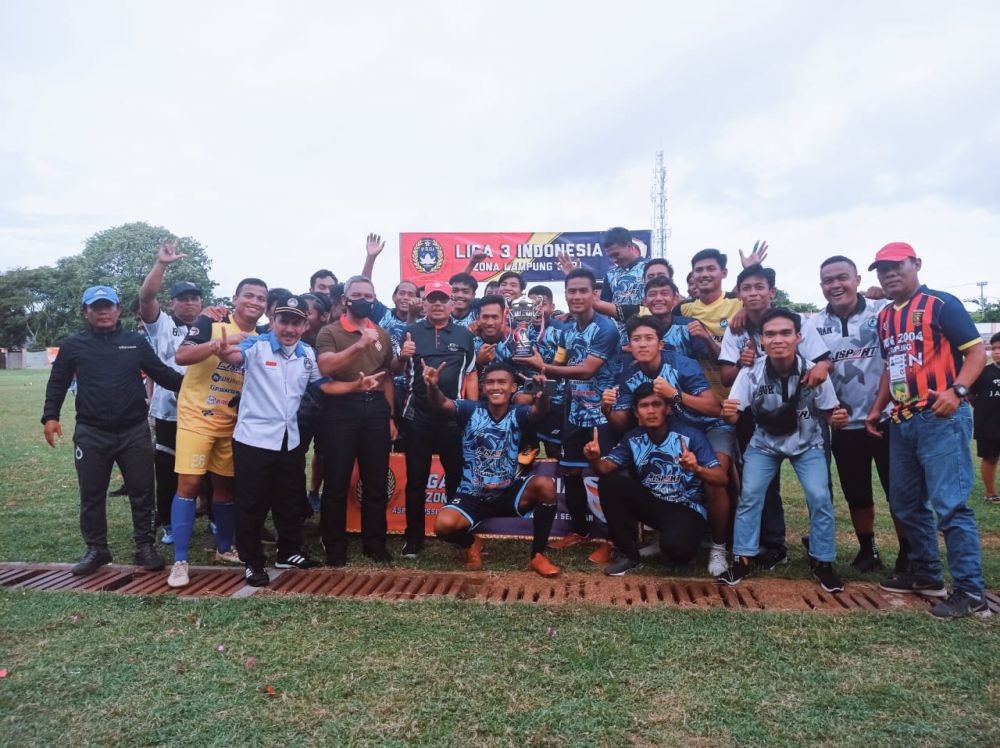 AD Sport Juara Liga 3 Zona Lampung, Terima Tiket ke Putaran Nasional  