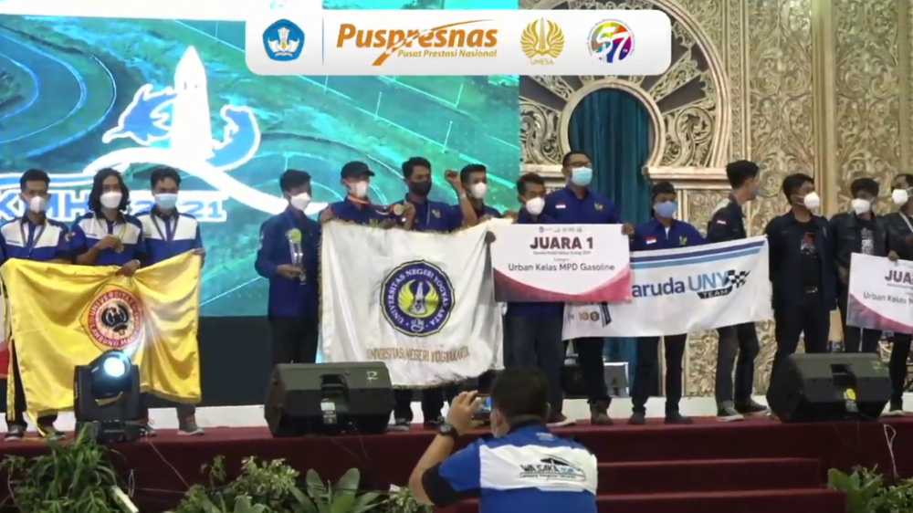 Mobil Hemat Energi Karya Mahasiswa UNY Raih Juara I di Puspresnas