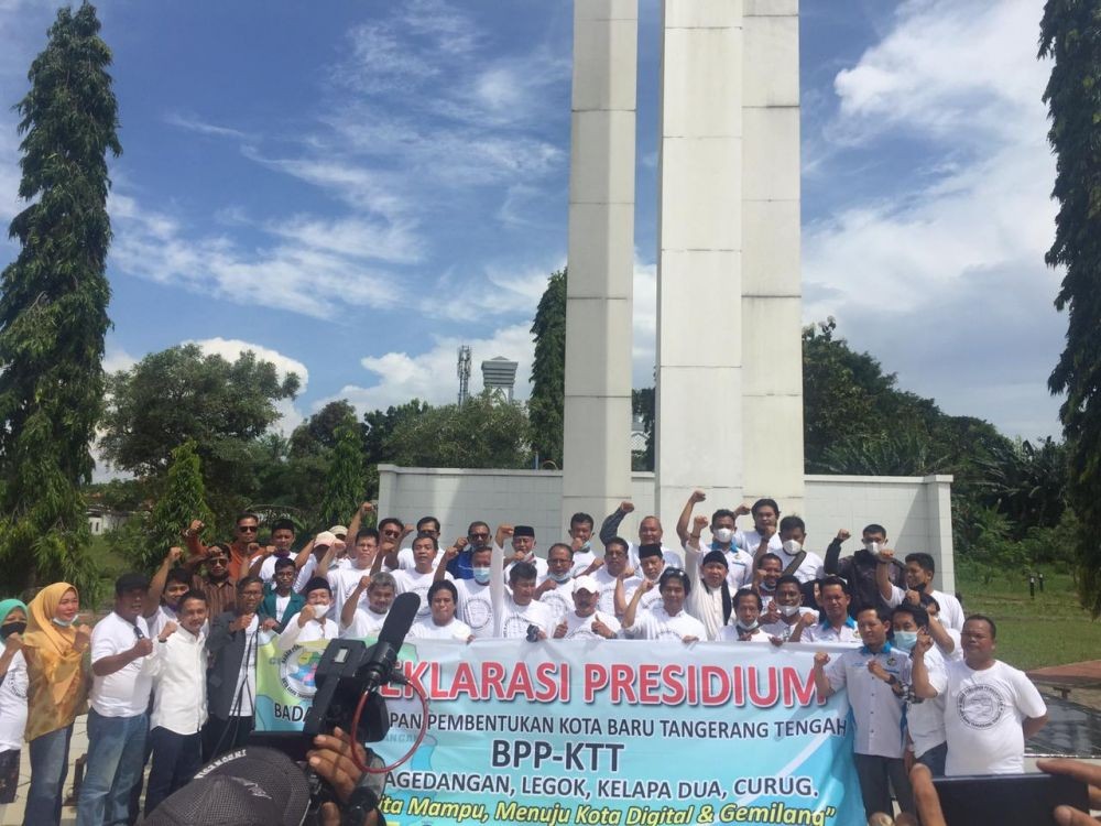 Warga 5 Kecamatan di Kabupaten Tangerang Deklarasi Tangerang Tengah 