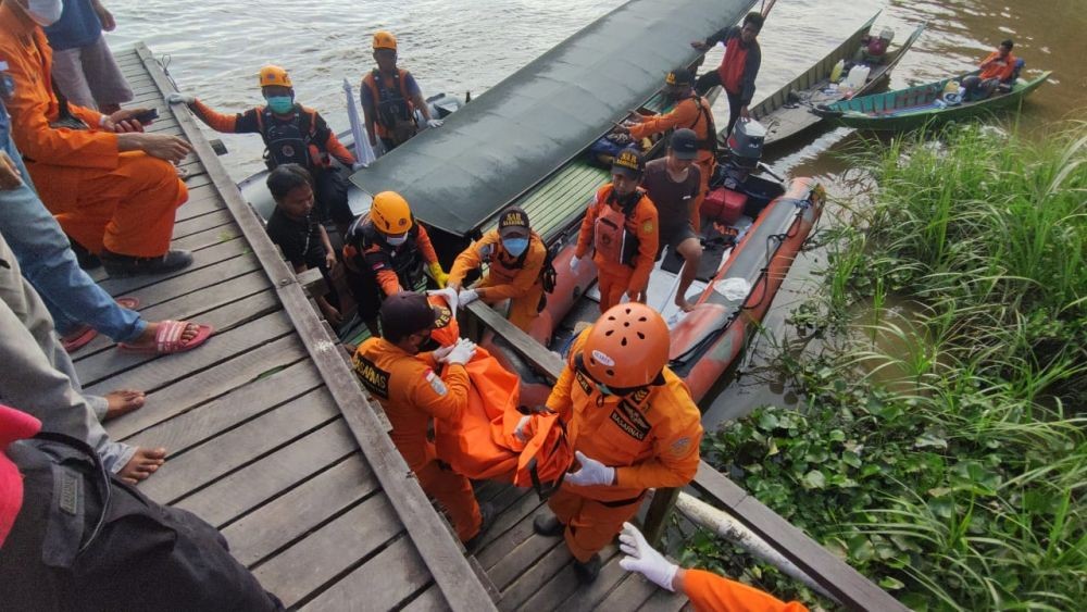 Korban Tenggelam di Sungai Mahakam Ditemukan 6 Km dari Lokasi Bencana 