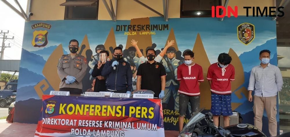 Tekab 308 Polda Lampung Tangkap Penjambret, Modus demi Bayar Utang