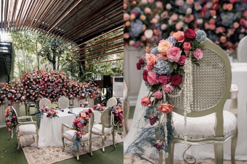 9 Ide Dekorasi Pernikahan Penuh Bunga Segar, bak di Negeri Dongeng