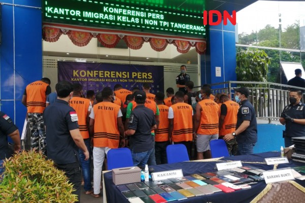 Terindikasi Cyber Crime, 24 WN Afrika Ditangkap Imigrasi Tangerang