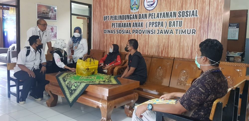 Tim Kemensos Dampingi Korban Kekerasan Seksual Malang Jalani BAP