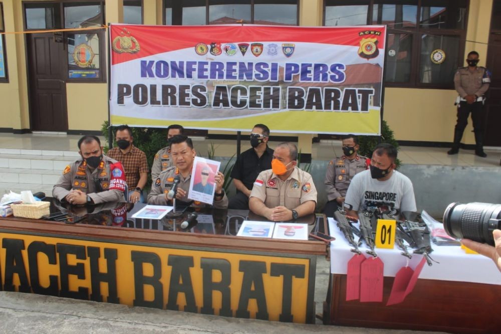 Empat DPO Penembakan Pos Polisi di Aceh Menyerahkan Diri