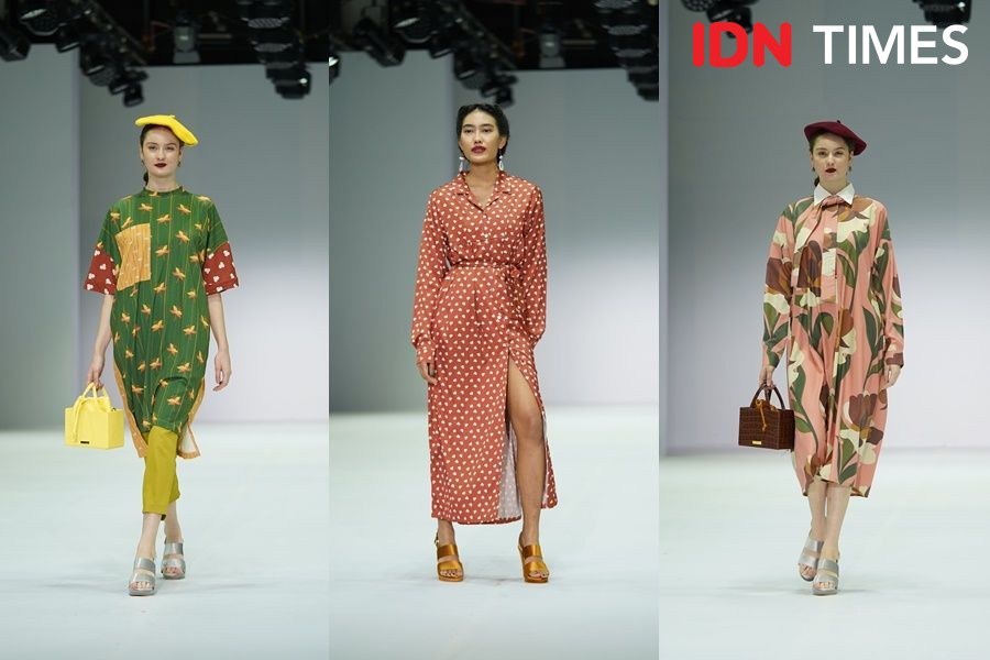 Inspirasi Gaya Retro Vintage di Panggung Jakarta Fashion Week 2022