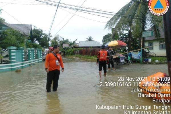 Bencana Banjir Melanda Hulu Sungai Tengah Di Kalsel