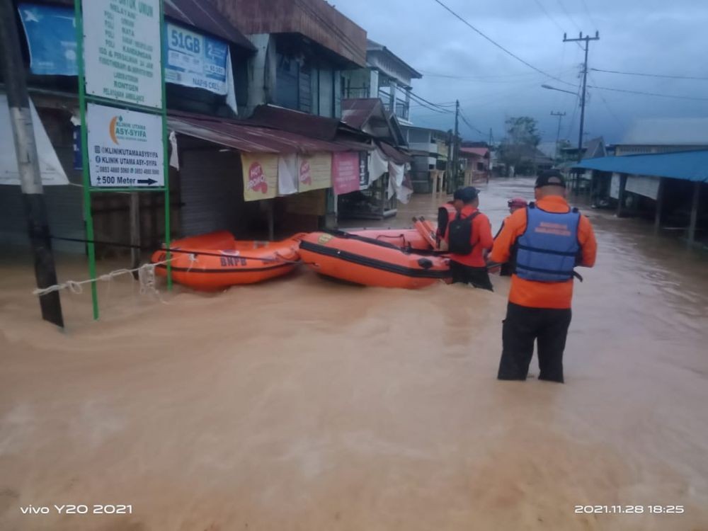 Banjir Kepung Hulu Sungai Tengah Akibat Hujan dengan Intensitas Tinggi
