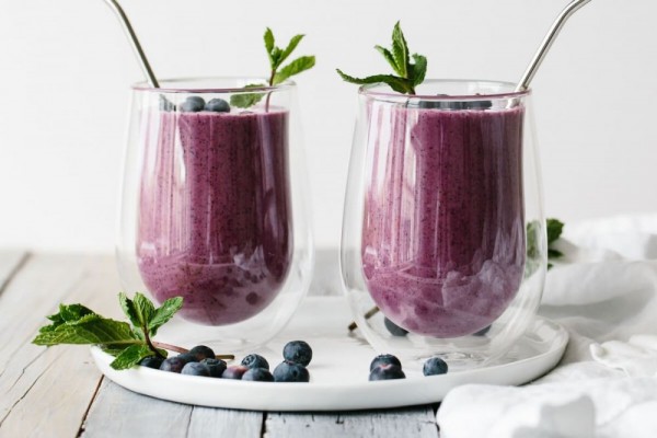 Resep Smoothies Blueberry Pisang