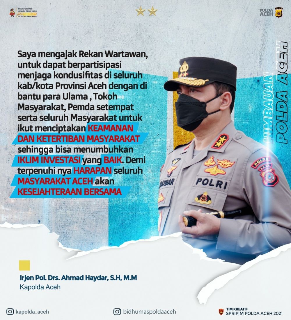 Polda Aceh Tingkatkan Pengamanan Jelang Milad GAM 4 Desember
