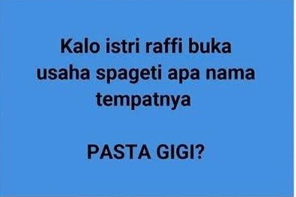 10 Status Media Sosial Bahas Raffi-Nagita Ini Mengundang Tawa