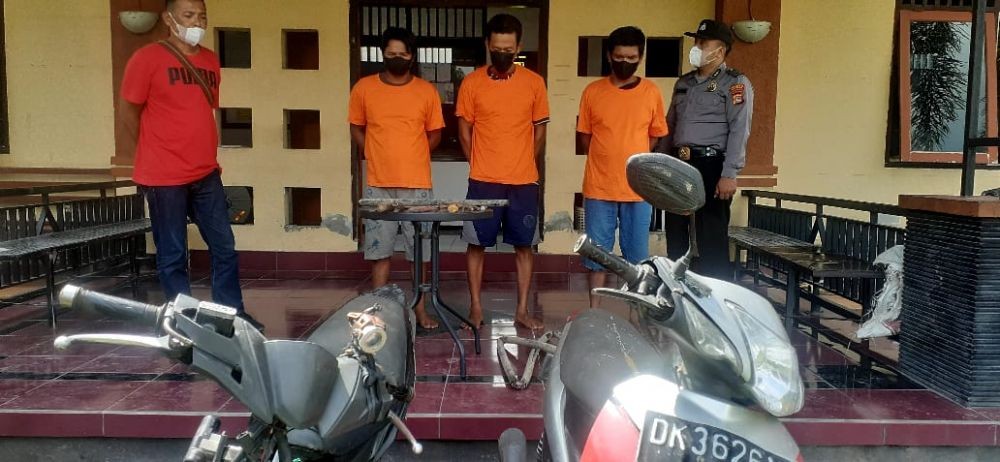 Tiga Pencuri Kabel Telkom di Mataram Dibekuk Polisi
