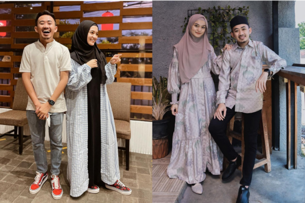 9 OOTD Couple Ustaz Syam El Marusy dan Jihan Salsabila, Senada Seirama