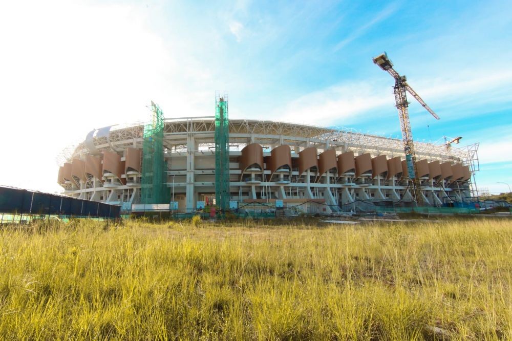 Potret Progres Pembangunan Banten Internasional Stadium 