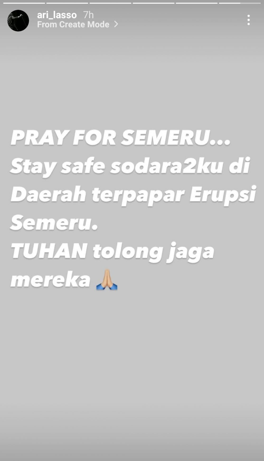 10 Ucapan Duka dan Doa Artis Indonesia untuk Letusan Semeru