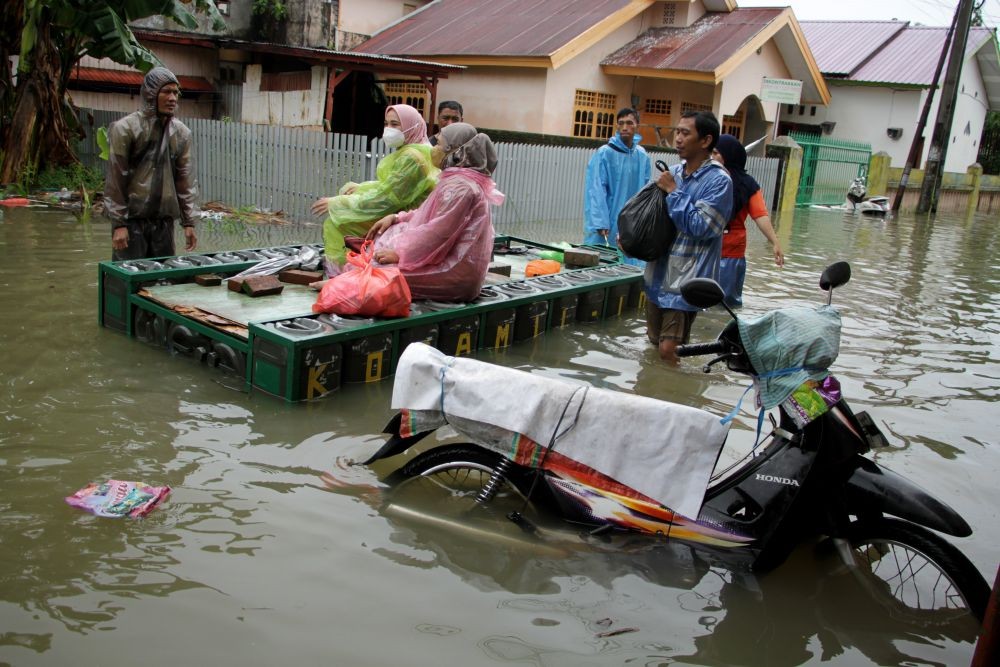 Pengungsi Banjir di Makassar Capai 4.809 Orang