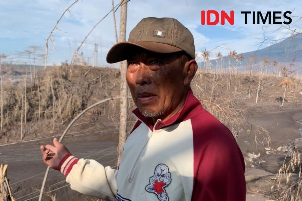 Enam Hari Mat Nur Cari Anaknya yang Hilang Diterjang Erupsi Semeru