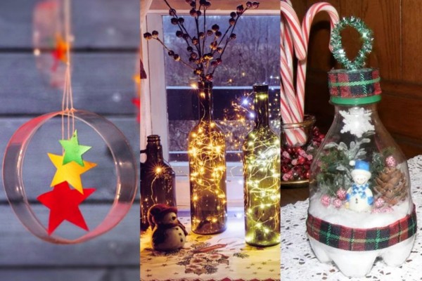 9 DIY Dekorasi Natal dari Botol Bekas, Ide Kece Daur Ulang