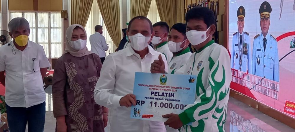 Gubernur Beri Bonus untuk Atlet Sumut Berprestasi di Peparnas 