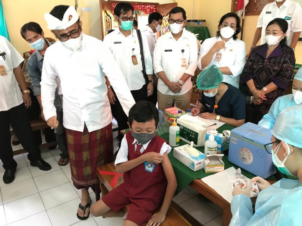 Hari Ini Anak Usia 6 Sampai 11 Tahun di Bali Mulai Vaksinasi COVID-19