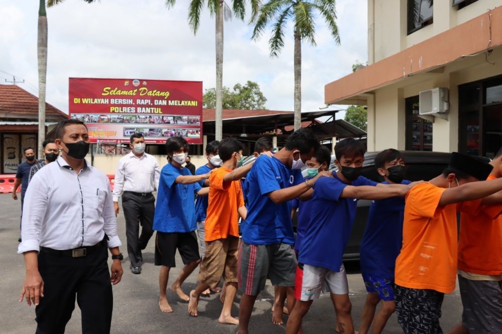 Dalam 2 Pekan, Polres Bantul Tangkap 8 Pelaku Klitih