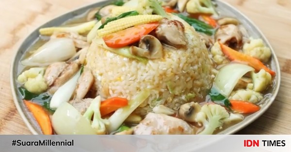 Resep Nasi Siram Ayam Jamur Ala Devina Hermawan