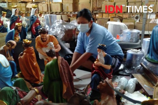 Jelang Natal, Perajin Patung Rohani di Bantul Mulai Banjir Pesanan