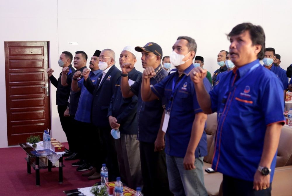 Rahudman Harahap Membuka Rapat Konsolidasi Partai Nasdem DPD Labura