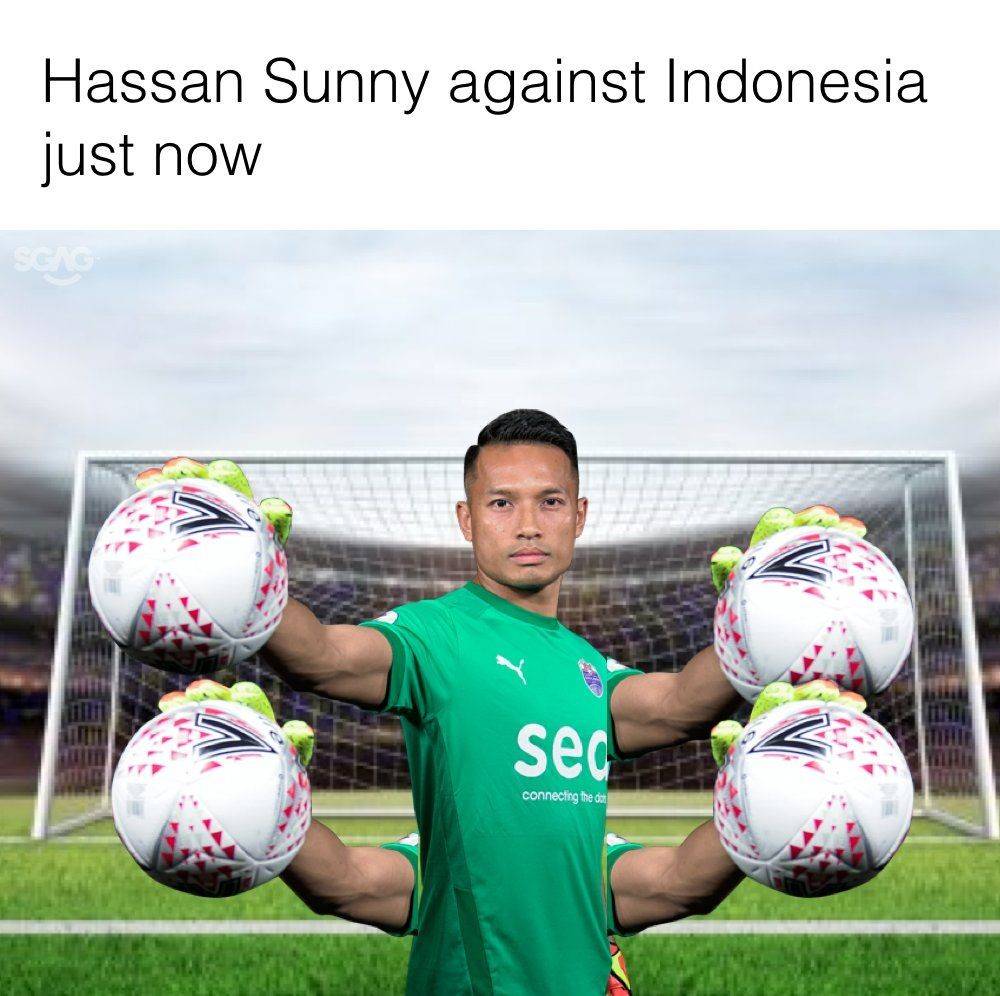 11 Meme Indonesia Vs Kiper Singapura Di Piala AFF