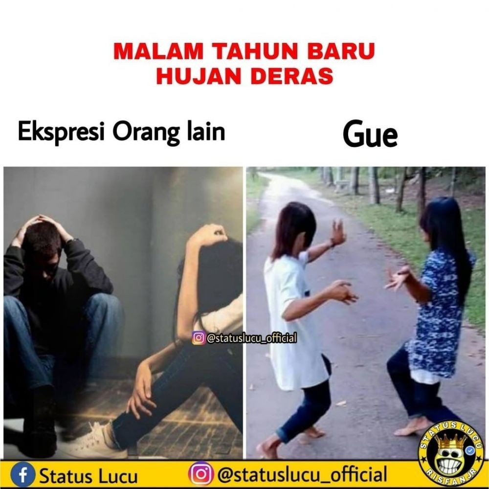 10 Meme Tahun Baru Orang Lain Vs Gue Jangan Gitu Dong