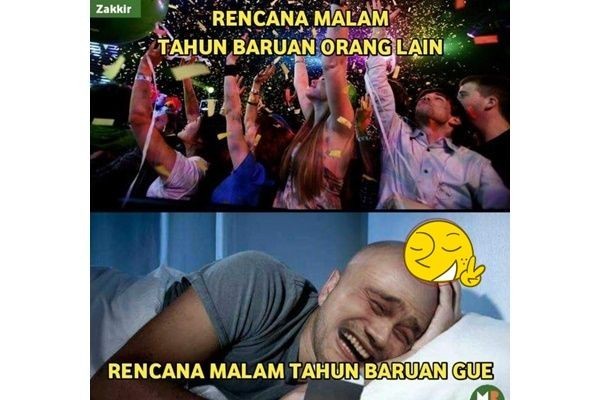 10 Meme Tahun Baru Orang Lain Vs Gue Jangan Gitu Dong