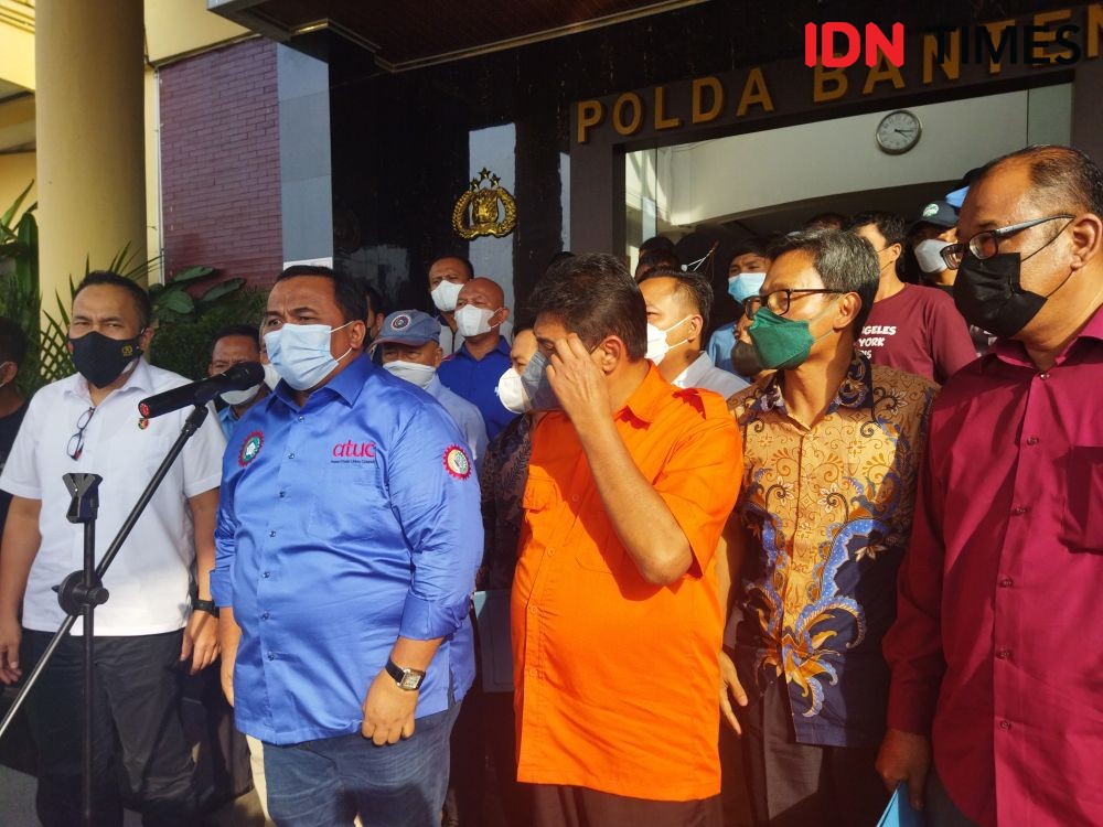 Penahanan 2 Buruh yang Geruduk Kantor Gubernur Banten Ditangguhkan