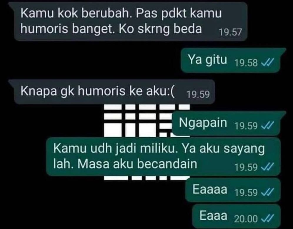 17 Chat Lucu Pacar Dan Gebetan Bikin Batal Cemburu Kocak 1776