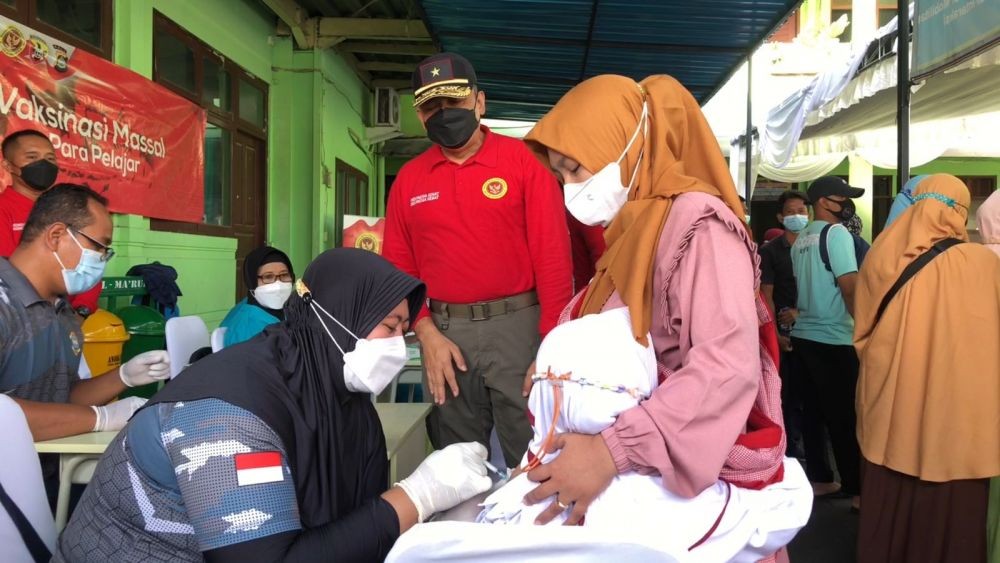 Vaksinasi Tahap I untuk Anak  di Denpasar Capai 109,12 Persen
