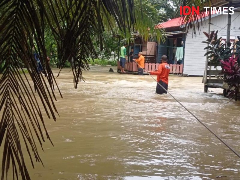 Akibat Hujan, Dua Wilayah di Penajam Paser Utara Terendam Banjir