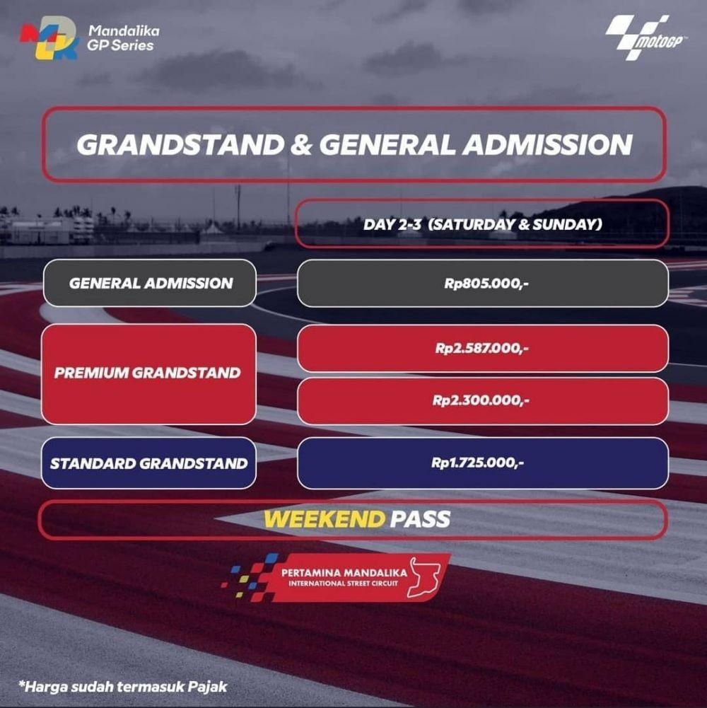 Cara Pesan Tiket MotoGP Mandalika Dan Daftar Harganya